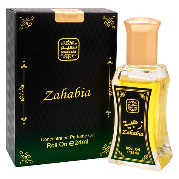 Naseem Zahabia Roll on Perfume, Alcohol Free Arabian Perfume Oil for Women - Berry & Fruity Scent 0.81 Fl Oz