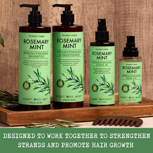 PHARM TO TABLE Rosemary & Mint Shampoo, 480ml