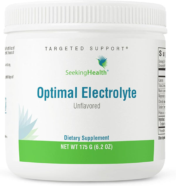 Seeking Health Optimal Electrolyte Powder, Unflavored, Vegan, 30 Servings for Hydration and Muscle Support