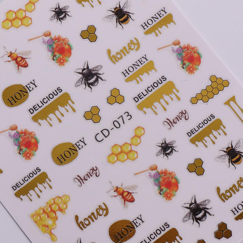Sexy Girls Nail Art Sticker Decals, 3D Colorful Smudge Design for Women Manicure Accessories