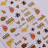 Sexy Girls Nail Art Sticker Decals, 3D Colorful Smudge Design for Women Manicure Accessories