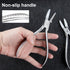 Round Nylon Jaw Eyeglasses Frame Pliers, 2 PCS Repair Kit with Screwdriver for Eyeglass Adjusting