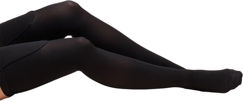 Truform Surgical Stockings, 18 mmHg Compression, Thigh High Length, Closed Toe, Black, X-Large