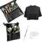 4 Pieces Makeup Artist Tools, Professional Cosmetic Brush Bag with Belt Strap and Clear Foundation Mixing Tray