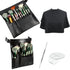 4 Pieces Makeup Artist Tools, Professional Cosmetic Brush Bag with Belt Strap and Clear Foundation Mixing Tray