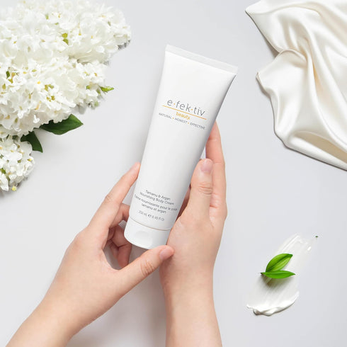 Tamanu and Argan Nourishing Body Cream, Deep Hydrating Moisturizer for Dry Skin, Vegan, 8.45 oz
