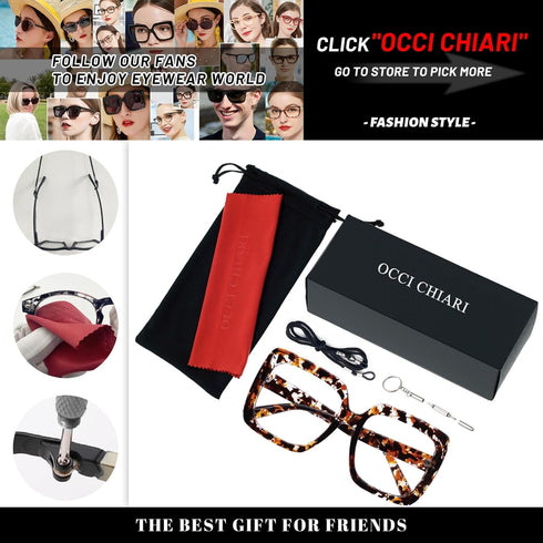 OCCI CHIARI Durable 1.5 Reading Glasses for Women, Reader 150 (1.0 to 4.0)