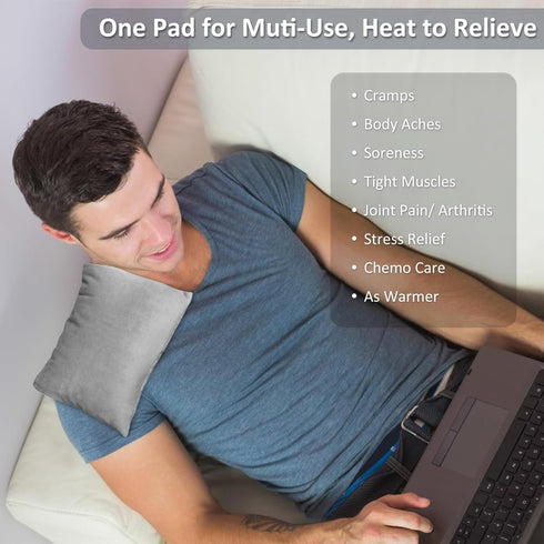SuzziPad Microwave Heating Pad for Pain Relief – Washable Cover, 7x12 Multipurpose Microwavable Heat Pack