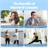 13-in-1 Vitamin B Complex Plus with B1, B2, B3, B4, B5, B6, B7, B8, B9, B12, C, D3, K2 - Energy, Nerve, Immune, Skin