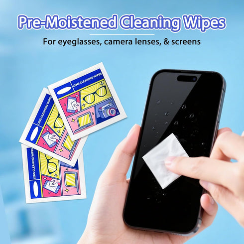 Surfaces(500PCS) Eye Glasses Cleaner Wipes,Lens Wipes for Glasses/Sunglasses/Eyeglasses,Lens Cleaning Wipes,Eyeglass