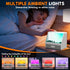 Sunrise Alarm Clock, White Noise Sound Machine for Bedroom, Wake Up Light Sunlight Alarm Clock with Ambient Lights