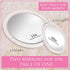 MIRRORVANA 20X & 15X Magnifying Mirror Set with 3 Suction Cups Each - Compact & Travel Ready Mirror for Makeup - Sizes: 6" and 4" Wide by MIRRORVANA