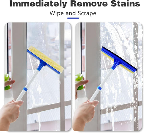 Window Squeegee Telescopic Iron - Blue