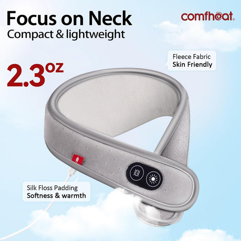 Neck Pain Relief Heated Brace with Vibration Massage Support