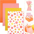 100 Sheets 20 * 14 Inches Boho Tissue Paper, Retro Orange Yellow Pink Color for Gift Wrapping and Crafts