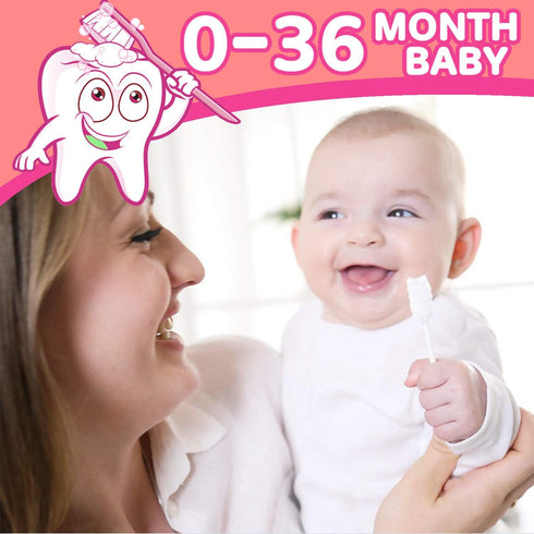 Baby Tongue Cleaner and Toothbrush, 42Pcs Disposable Infant Toothbrush for Baby Oral Cleaning, Free Finger Toothbrush