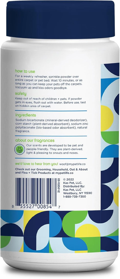 Carpet Refresher Powder, Pet Safe Deodorizer Powder with Plant-Based Juniper Leaf Scent, 16oz (Pack of 3)