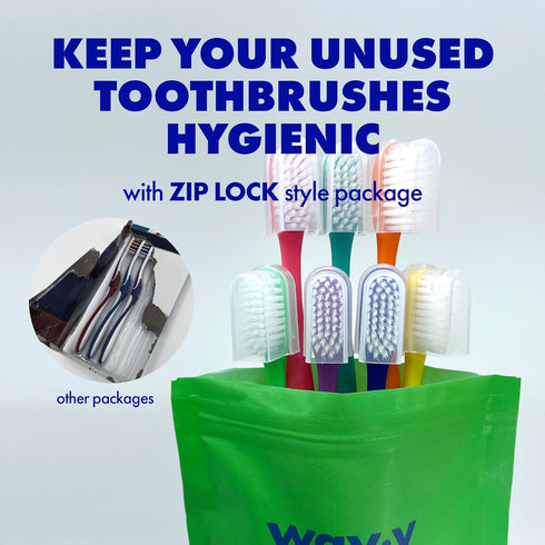 Extra Soft Toothbrush Refill for Adults, 7 Pcs Manual Toothbrushes for Sensitive Gums and Teeth, Green