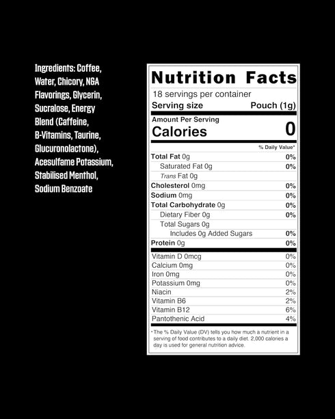 Grinds Coffee Pouches - Tobacco Free, Nicotine Free Healthy Alternative, 3 Cans of Spearmint