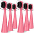 Compatible with Burst Kids Electric Toothbrush Replacement Heads, 6 Pack, Light Pink