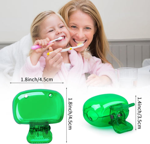 5 Pack Travel Toothbrush Head Covers, Protective Plastic Clip for Toothbrushes, Household Travel, Camping, Bathroom Use