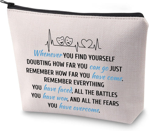 ZJXHPO Actress Gift Inspirational Makeup Bag for Broadway Musical Lover (WHE-THEATRE)