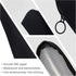 Aosbos Small Travel Makeup Brush Holder Bag, Black Cosmetic Pouch Organizer for Makeup Brush Traveling Case