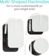 Vive Tens Unit Muscle Stimulator, Electric Shock Therapy for Pain Management, Self-Sticking Electrodes Pads