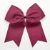 Hipcheer 20pcs Large Maroon Cheer Bows for Girls, Hand-made Grosgrain Ribbon Hair Accessories for Teen Sports