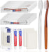 30 Pack Disposable Toothbrushes with Toothpaste and Soap, Individually Wrapped, 30 pcs Toothbrushes (2 Colors)