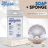 T.Taio Mother of Pearl Soap Sponge - Cleansing Shower Scrubber, 2-Pack for Bath Wash & Oil Removal