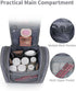 Narwey Small Hanging Toiletry Bag, Women Travel Makeup Organizer for Toiletries and Accessories (Medium, Grey)
