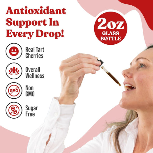 Rejuvica Health Cherry Force, Advanced Tart Cherry Extract, Liquid Extract for Better Absorption
