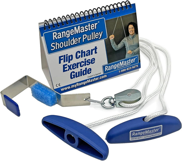 RangeMaster Molded Rubber Handle Shoulder Pulley Physical Therapy Tool Aids in Recovery
