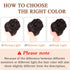MORICA Messy Hair Bun Scrunchies Extension, Curly Wavy Synthetic Chignon Hairpieces for Women (4# Darkest Brown)