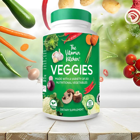 Fruits and Veggie Supplements - 90 Fruits, 90 Veggies Capsules to Boost Energy Level, Whole Food from Super Foods -