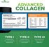 Collagen Peptides Powder Unflavored, Hydrolyzed Collagen Protein Powder for Hair, Skin, Nails & Joints, 11g Per Serving