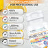 NAC 600mg, Quercetin 1,000mg, Vitamin C 500mg, 90 Capsules, Immune N Plus 15 in 1 Supplement
