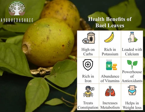 Bilva Powder - Bael Leaves Powder - Aegle marmelos - 50 Gm - Supports Proper Bowel Function