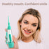 Cordless Water Dental Flosser, Non-Electric Portable Manual Air Pressure Dental Oral Irrigator for Home & Travel