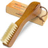 TAKAVU Laundry Brush for Stain Removal - Natural Boar Bristle Cleaning Brush with Ergonomic Handle