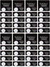 40 - CR2025 Battery, 3v Lithium Button Cell Coin Batteries