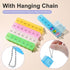 Wopanxye 5 7 7 Oil(5 Pcs Days Travel Pill Dispenser, Weekly Compartment Pill Box, Mini Portable Medicine Organizer