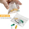Pill Pouch Bags, Pack of 100, 3" x 2.75" Disposable Plastic Travel Pill Bags with Write-on Labels
