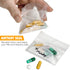 Pill Pouch Bags, Pack of 100, 3" x 2.75" Disposable Plastic Travel Pill Bags with Write-on Labels
