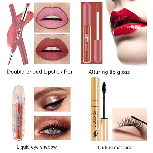 All in One Makeup Kit for Women, Full Professional Kit with Pressed Powder, Blush, Eyeliner, Eyeshadow