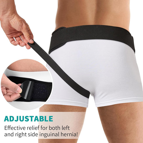 Tenbon Hernia Belts for Men and Women Left or Right Side Hernia Support Truss for Inguinal Groin Pain with Removable