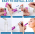 6 Pack Aromatherapy Nasal Inhaler Tubes, Portable Reusable Aluminum Nasal Inhalers with Mini Droppers