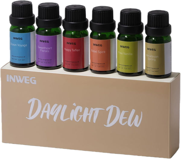 Essential Oils Gift Set for Diffuser, 6 Premium Fragrance Oils Collection, Daylight