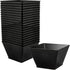Lillian Tablesettings Black Rectangles Servingware - 8 oz Plastic Party Bowls, Pack of 20